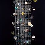 collage with postal stamps