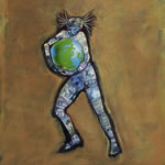 collage with postage stamps